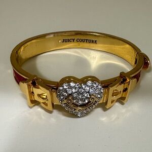 Juicy Couture Gold Bracelet with Red Accents